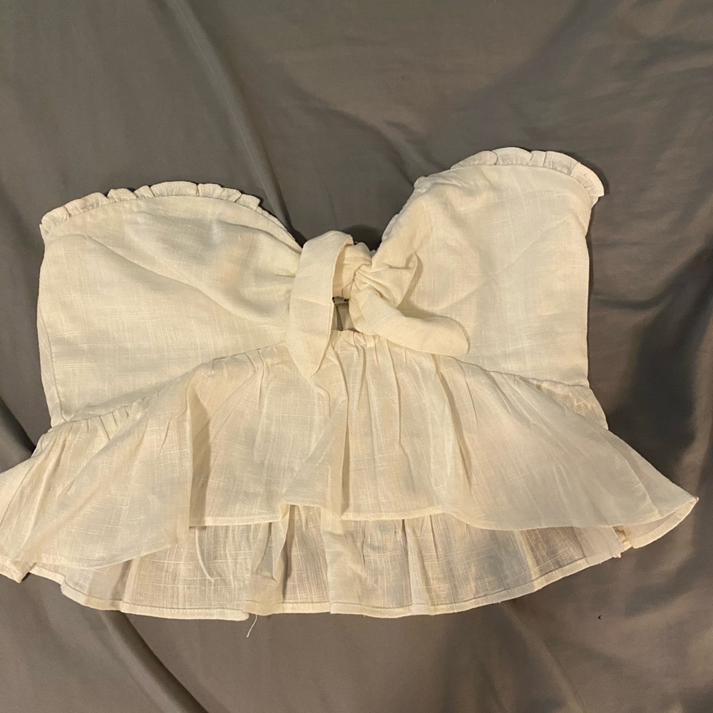 White princess polly strapless top!